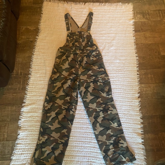 Men’s Camo Jean Overalls Size M Vintage NWOT - Picture 5 of 16